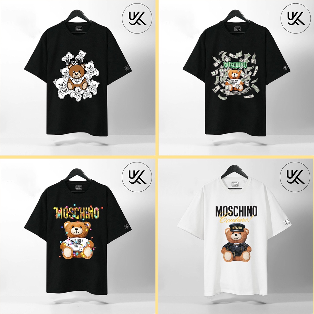 Áo thun Moschino part 2 CUSTOM 20 mẫu siêu đẹp, Áo Phông Unisex Nam Nữ
