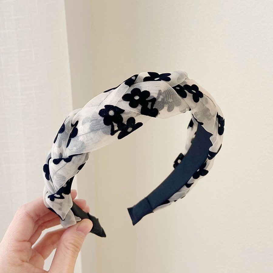 Băng Đô Phối Ren Lưới Họa Tiết Hoa Xinh Xắn Dành Cho Nữ