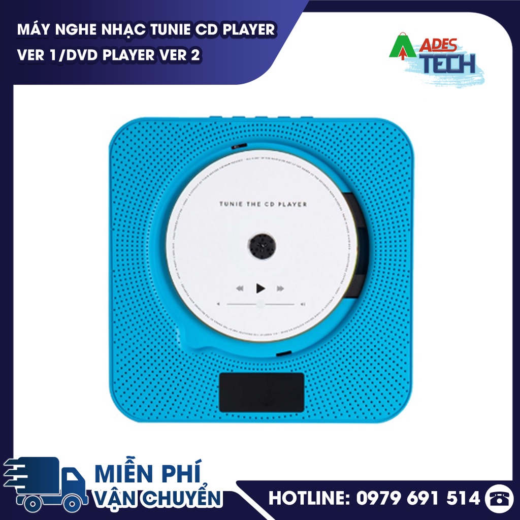 Máy nghe nhạc Tunie CD Player Ver 1 / DVD Player Ver 2 kèm Bluetooth Màn LED Full phụ kiện