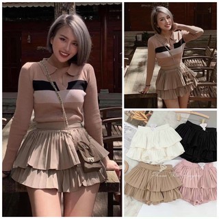 Chân váy dập ly dáng xoè siêu xinh