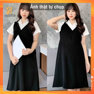 Đầm bầu / váy bầu / đầm bầu đẹp dự tiệc công sở / váy bầu suông đẹp 2MAMA V01
