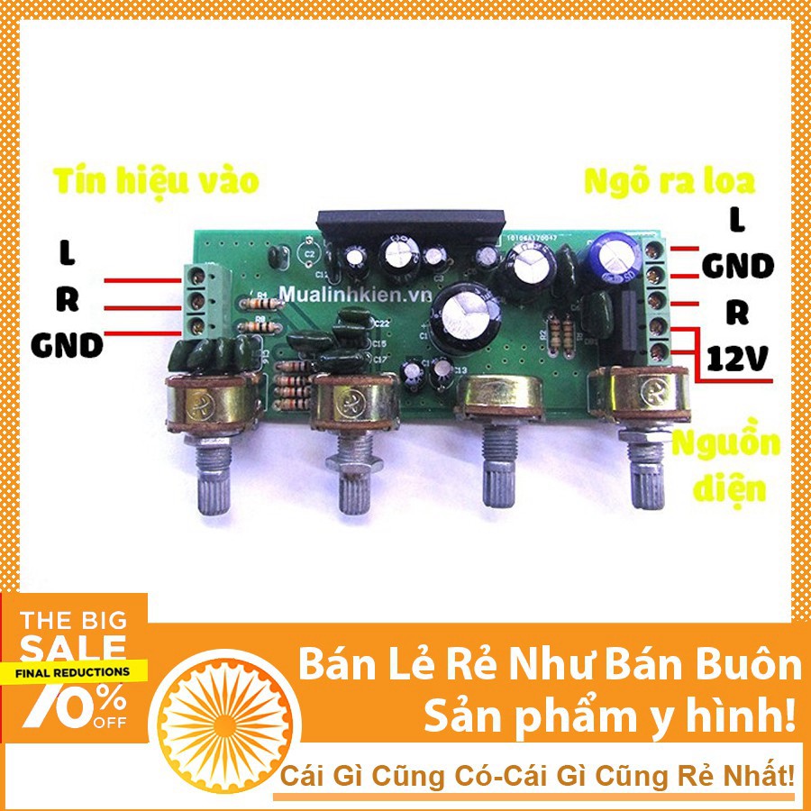 Mạch Loa LA4440 - Mạch Chế Âm Ly Mini 12V 19W