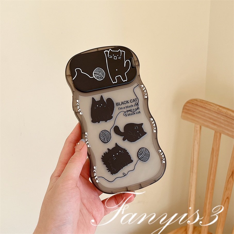 Ốp Điện Thoại TPU Mềm Trong Suốt Họa Tiết Mèo Dễ Thương Cho IPhone 14 13 12 11 Pro Max X XR Xs Max