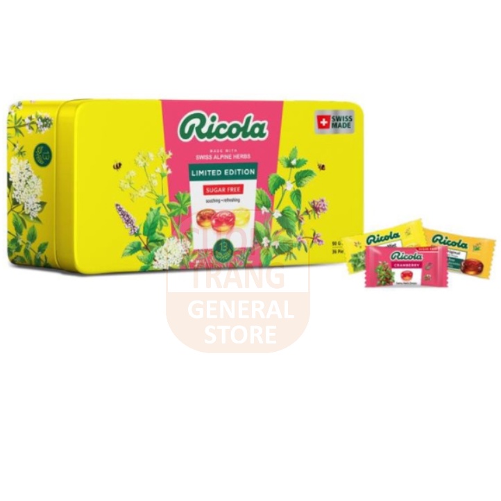 Hộp kẹo thảo mộc Ricola phiên bản giới hạn 100g
