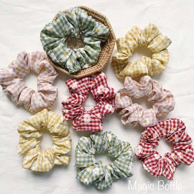 Scrunchies caro hoa cúc 🌸🌼