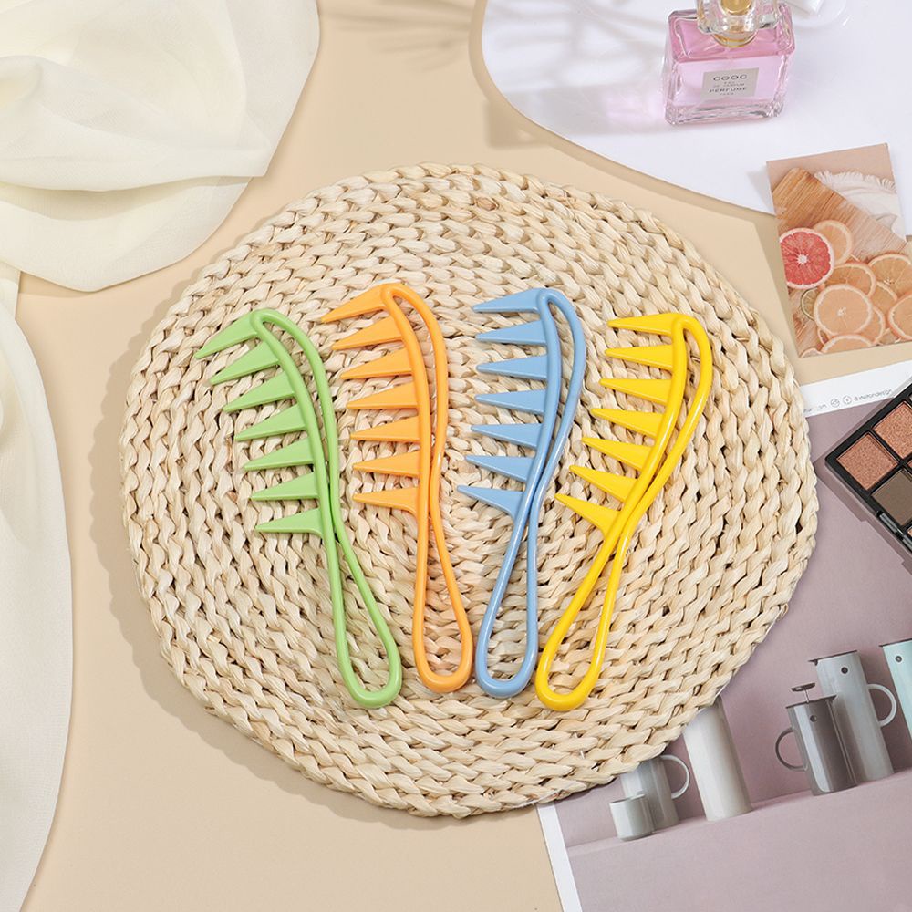 Lược chải tóc răng thưa bằng nhựa màu kẹo thời trang nhỏ gọn cho salon