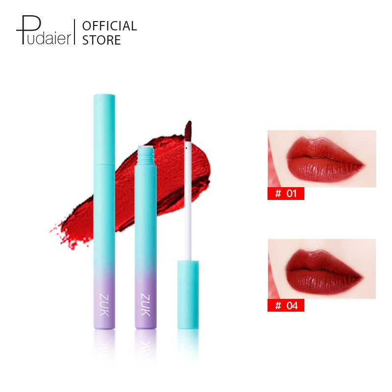 Son môi kem Pudaier chất son lì 17g với 6 màu sắc xinh xắn