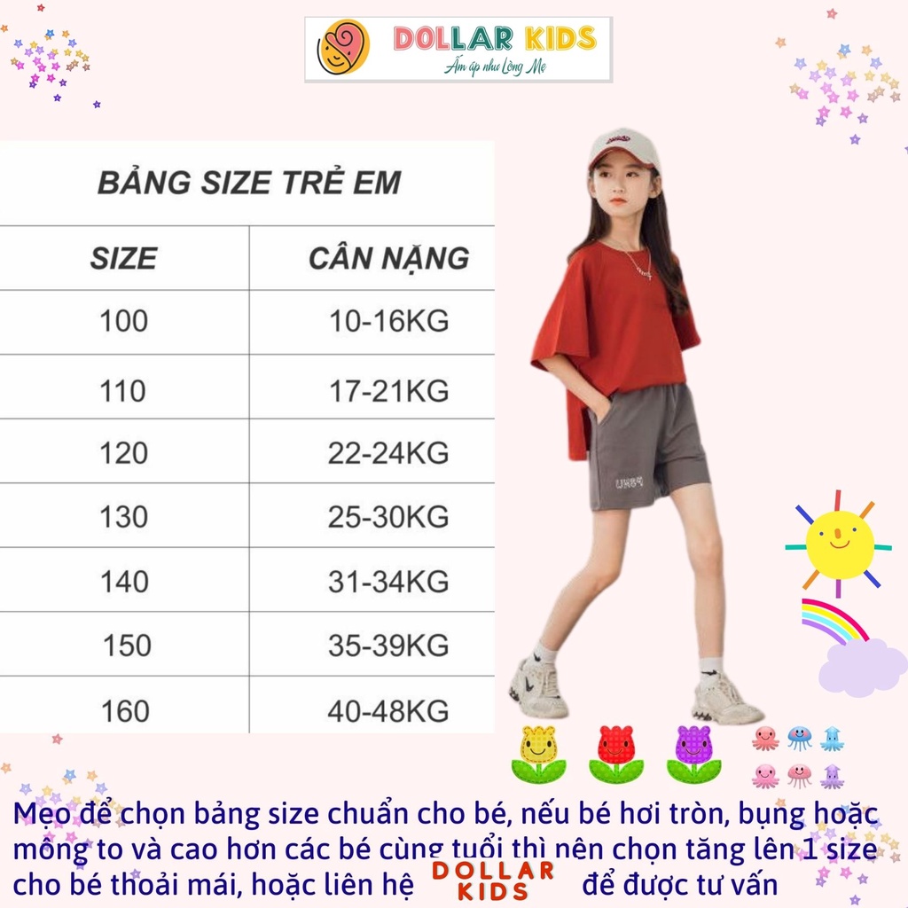 Áo Phông Dáng Thụng Cho Bé Gái Dollarkids