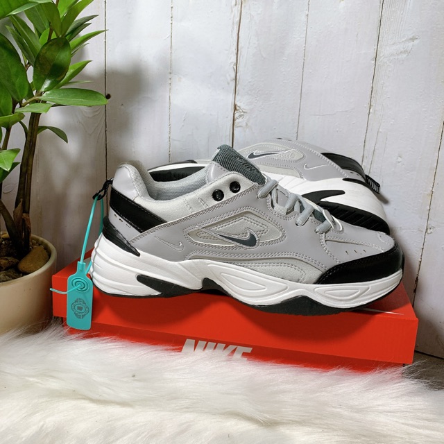 Giày sneaker nam nữ tekno m2k xám bạc chuẩn da đẹp - Fullbox 628