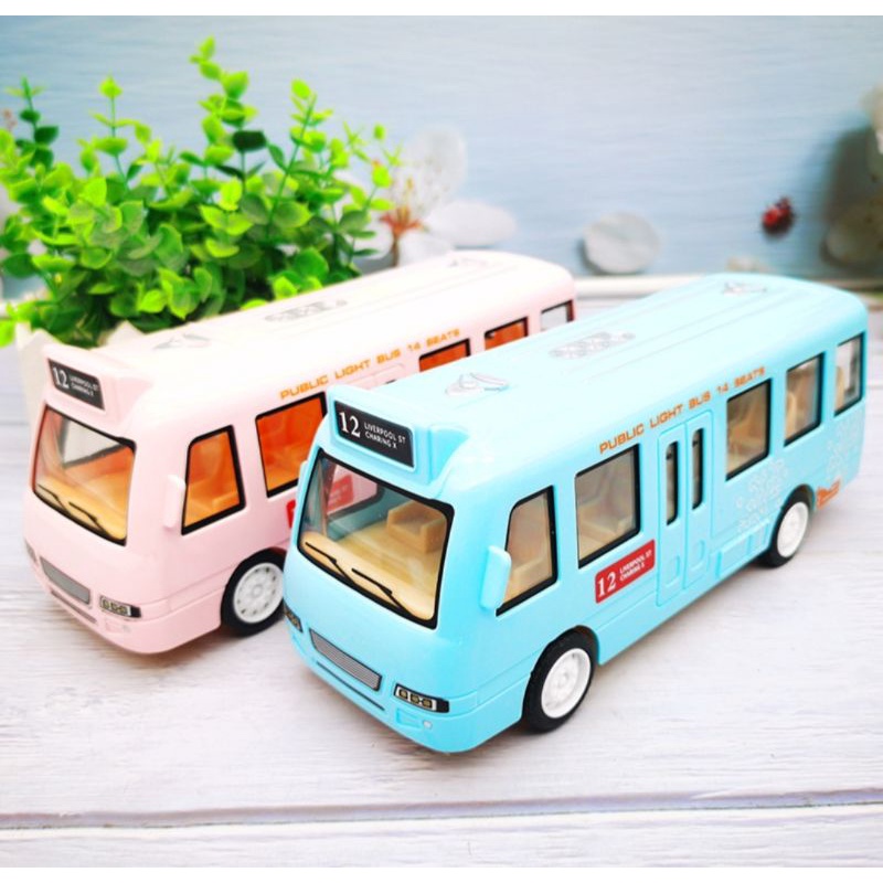 Đồ chơi mô hình xe bus chạy pin có đèn và âm thanh