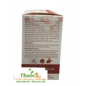 Mama Feevit  Viên uống bổ sung sắt hữu cơ cho mẹ bầu hộp 60 viên