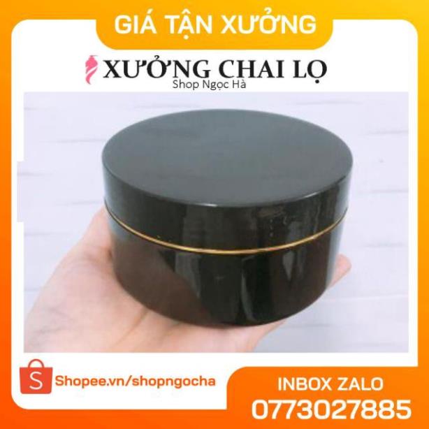 Hủ Đựng Kem ❤ GIÁ TỐT NHẤT ❤ Hủ đựng kem body đen 150g,200g,300g chiết mỹ phẩm , phụ kiện du lịch