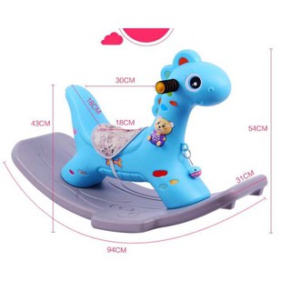 Ngựa bập bênh Pony có nhạc & đèn