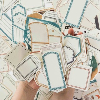 Tập giấy note 7 kiểu x 5 tờ khung viền Retro Vintage - giấy ghi chú, giấy nhớ cổ điển Âu Châu