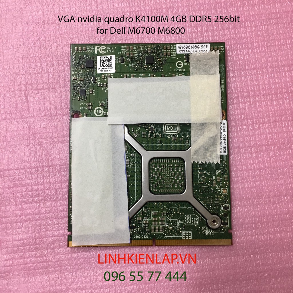 VGA nvidia quadro K4100M laptop dell precision M6700 M6800 M7710 M7720 vga card