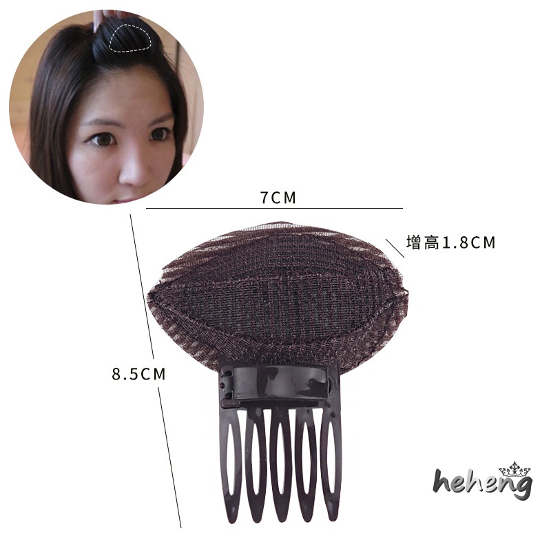 Set 2 Đệm Tóc Phồng Vô Hình 7X8.5X1.8Cm Bền Lâu Gọn Nhẹ Cho Nữ