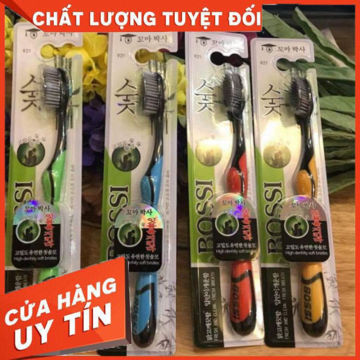 [FREE SHIP] Bàn Chải Đánh Răng Than Tre Của Hàn Quốc Bossi