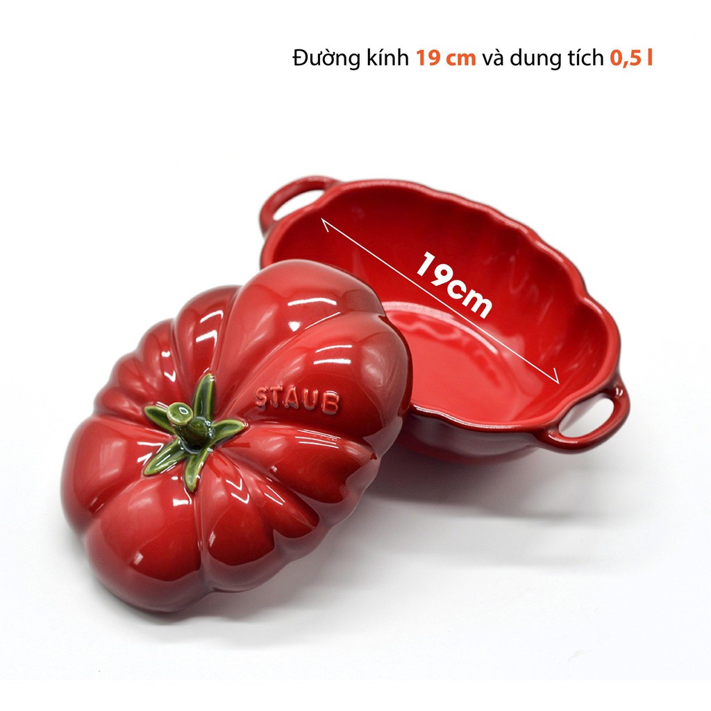 Bát Staub cà chua màu đỏ 19cm