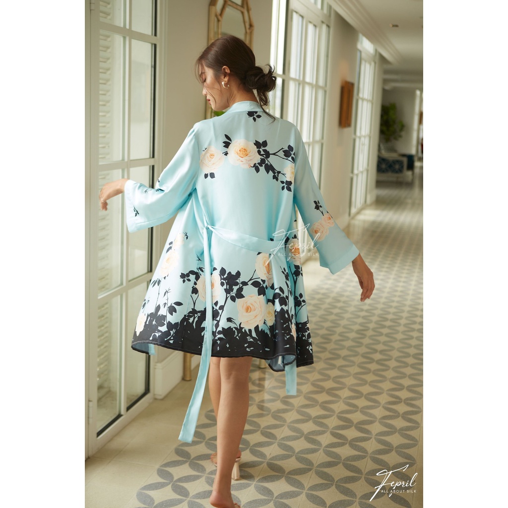 Áo choàng Rosy Print Robe - FEPRIL | BigBuy360 - bigbuy360.vn