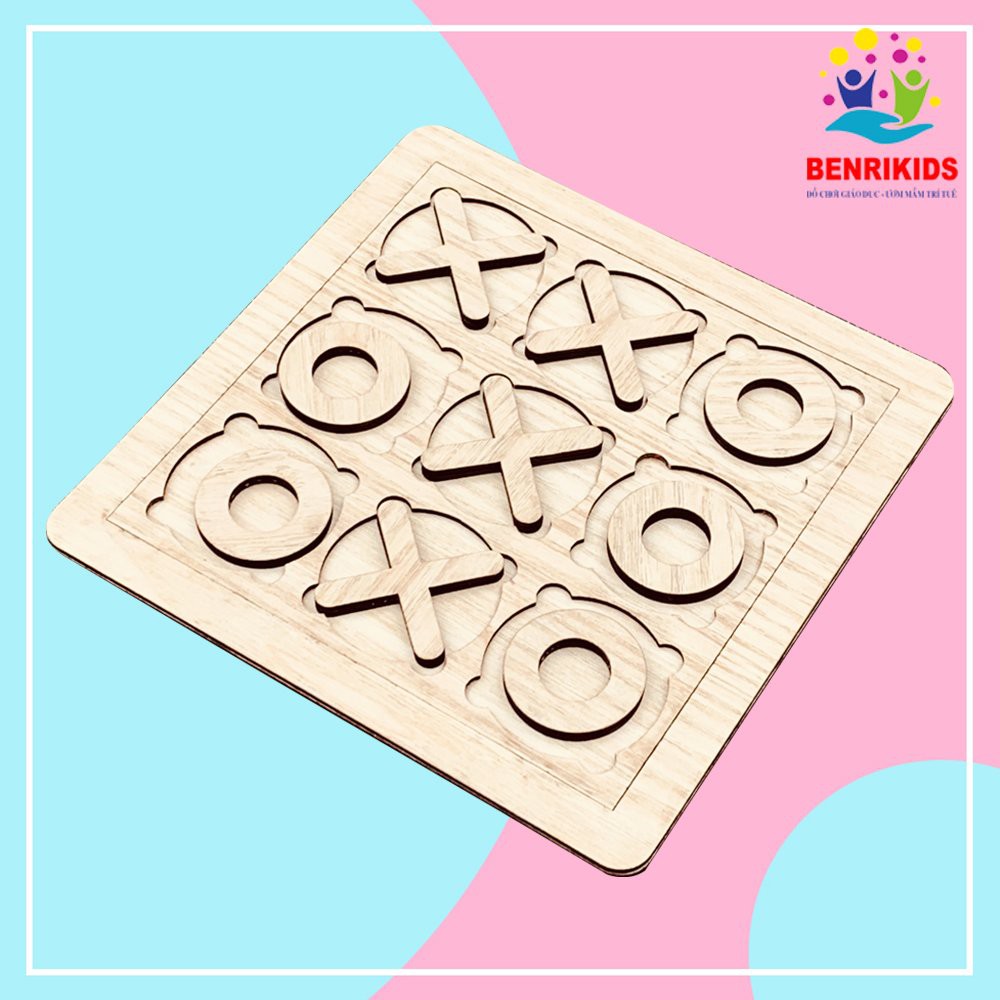 Bộ Bàn Cờ Tic Tac Toe Vui Nhộn Cho Cả Gia Đình Phiên Bản Cờ Caro Mini