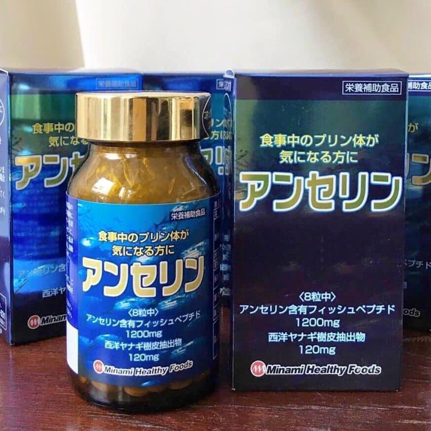 Hỗ trợ gút anserine minami healthy foods 240 viên Nhật Bản (date t10/24 )