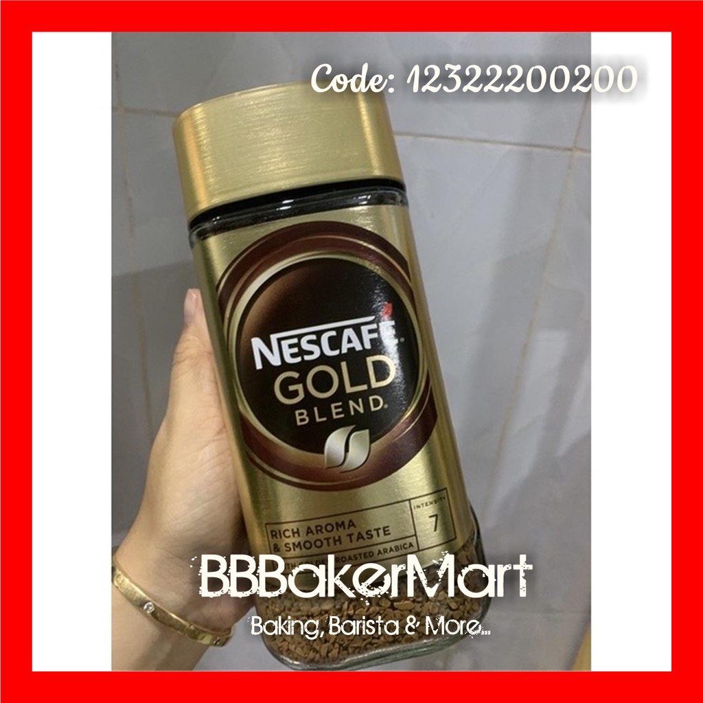 Cà phê hòa tan cao cấp NESCAFE GOLD BLEND - 200gr