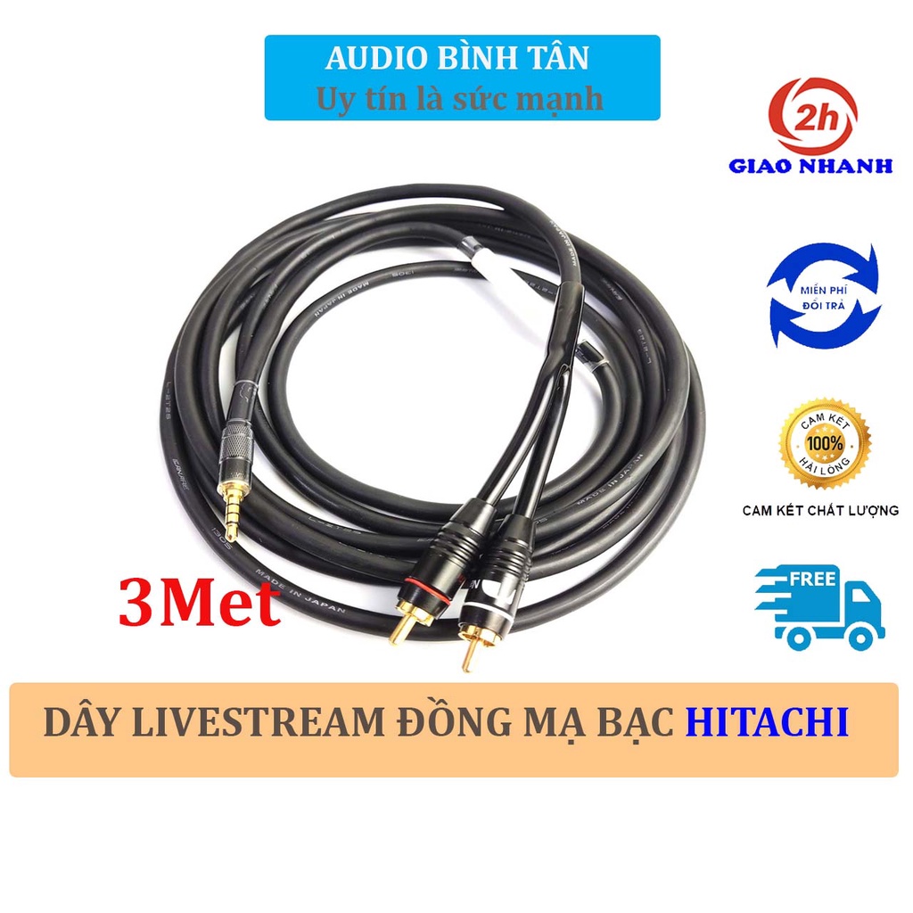 Dây livestream Canare Japan chống nhiễu (bản nâng cấp) 1,5m, 2m, 3m IC tụ trở chống ù sôi rè, cho âm thanh thu âm trong