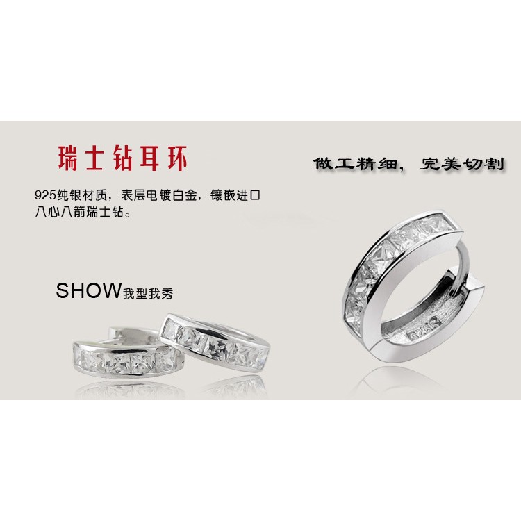 Hoa tai đính ngọc thời trang phong cách Hàn Quốc dành cho nữ