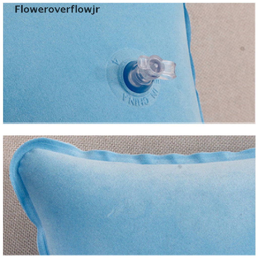 Gối ngủ bơm hơi bằng nylon siêu nhẹ dùng khi đi cắm trại ngoài trời