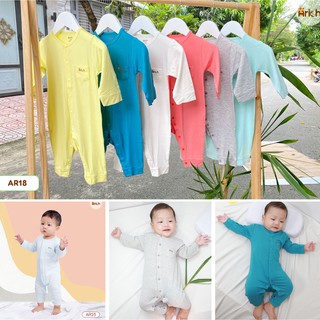 Set bodysuit dài vải sợi tre cho bé sơ sinh đến 18 tháng - Arich.vn