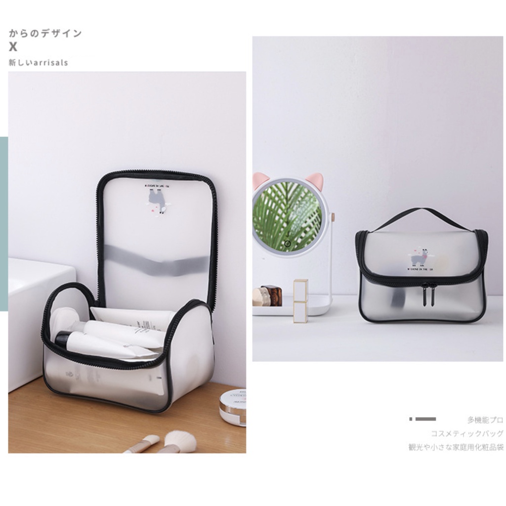 [Hàng mới về] Túi đựng mỹ phẩm bằng tpu trong suốt chống thấm nước đa năng tiện dụng khi đi du lịch