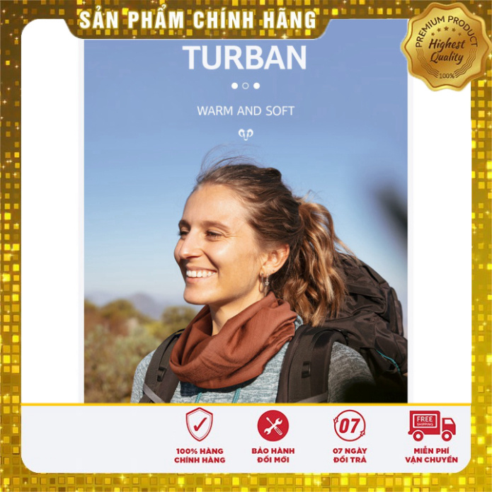 [Sale]  Khăn ống đa năng 100% len Merino Glamping NatureHike NH20FS025