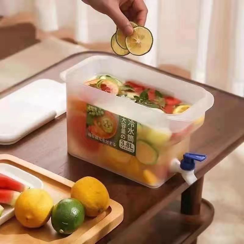 [HÀ NỘI] Bình Nước Detox Pha Trà, Pha Nước Trái Cây Có Vòi Tiện Lợi 3500ml