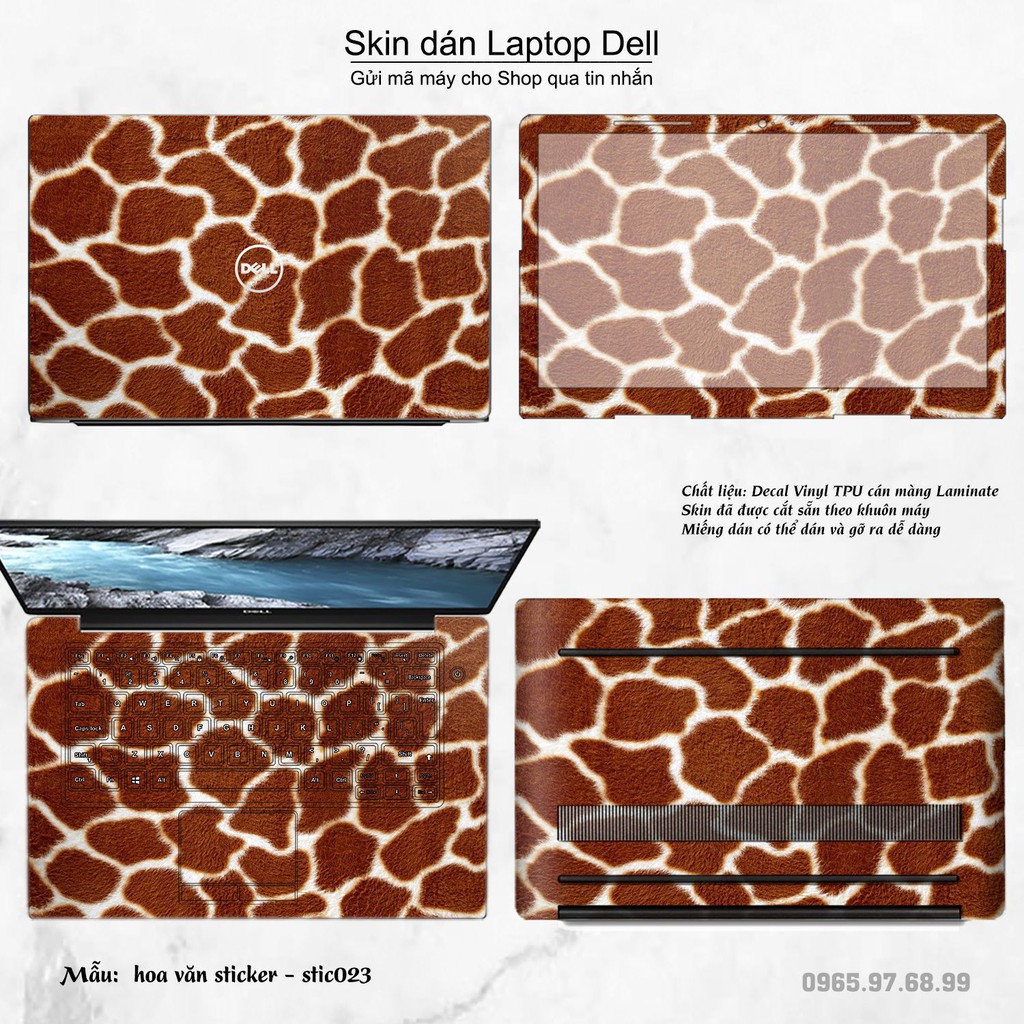 Skin dán Laptop Dell in hình Hoa văn sticker _nhiều mẫu 4 (inbox mã máy cho Shop)