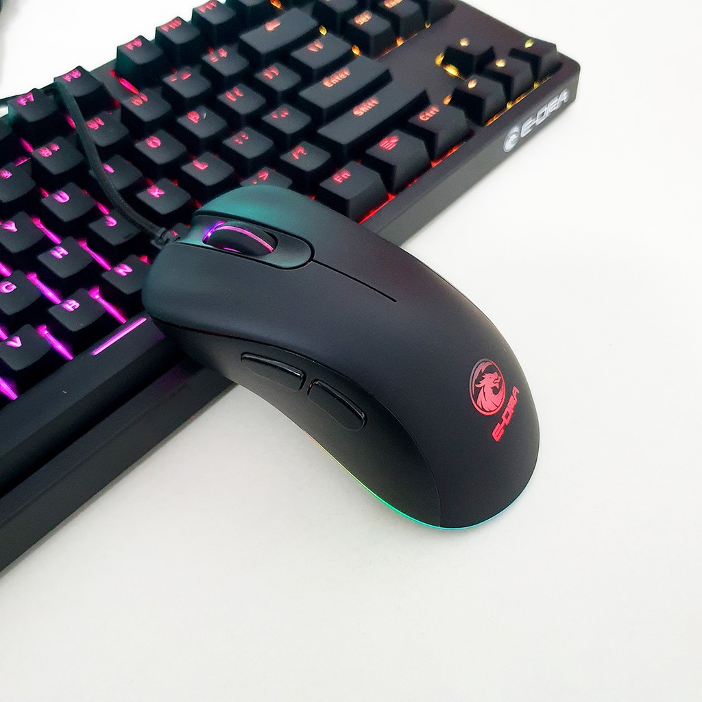 Chuột gaming E-DRA EM660 FPS Pro - Chống nước - 16000 DPI - LED RGB - Bảo hành 24 tháng