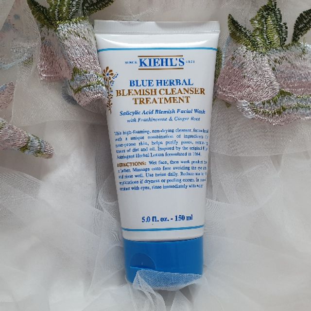Sữa Rửa Mặt Kiehl's Blue Herbal Acne Cleanser Treatment