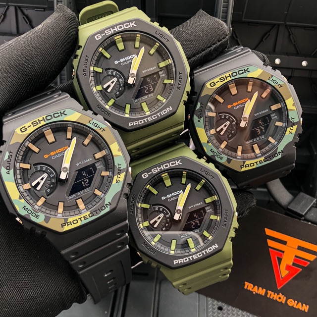 Đồng hồ nam Casio G-shock GA-2100SU và GA-2110SU - Kích thước vỏ : 48,5×45,4×11,8mm