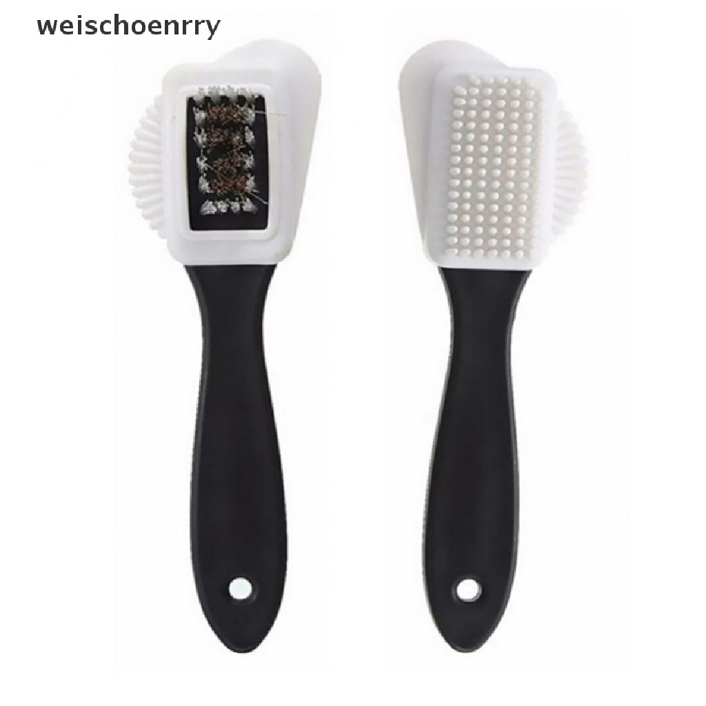 Bàn chải vệ sinh giày da lộn 3 mặt WEIS