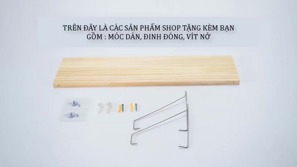 Kệ Treo Tường Không Khoan DTM01 Gỗ 17ly Chống Ẩm, Kệ Trang Trí 4 Màu Dễ Lắp Đặt | BigBuy360 - bigbuy360.vn
