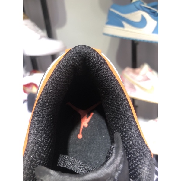 Giày Sneaker Jordan Low Cam Đen ❤️Full Box+Bill❤️ Giày JD1 Cam Đen Thấp Cổ Nam Nữ Full Box