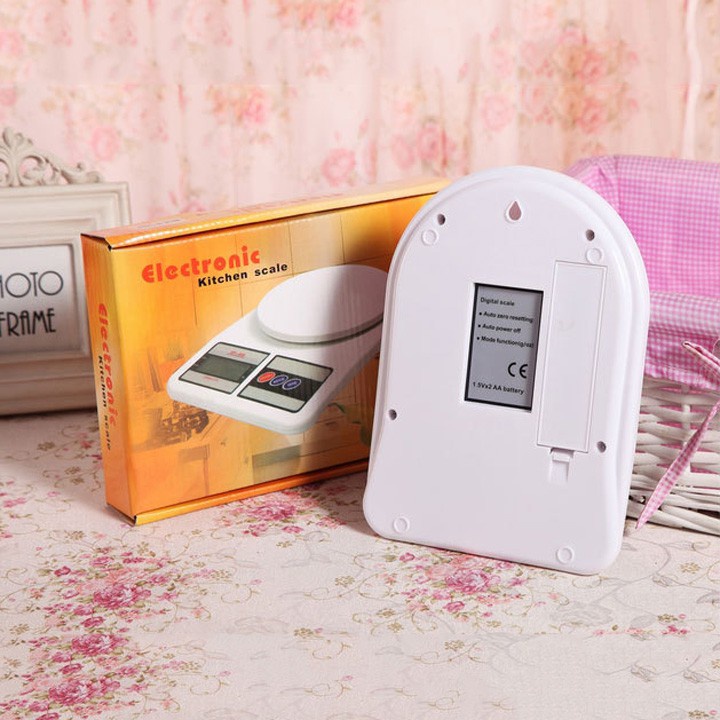 Cân điện tử cân nhà bếp cân tiểu ly Electronic Kitchen Scale 5kg SF 400