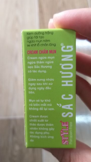 CREAM CHẤM MỤN NGỪA MỤN, NGỪA THÂM, NGỪA SẸO SẮC HƯƠNG
