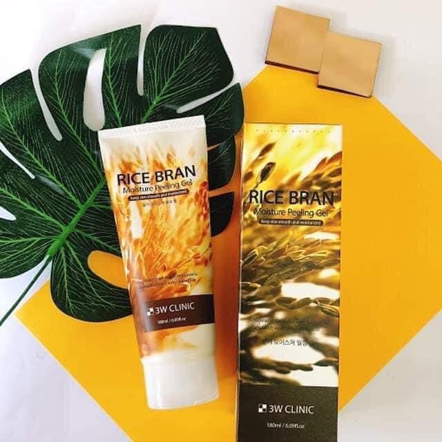 Gel tẩy tế bào chết 3W clinic trà xanh + gạo