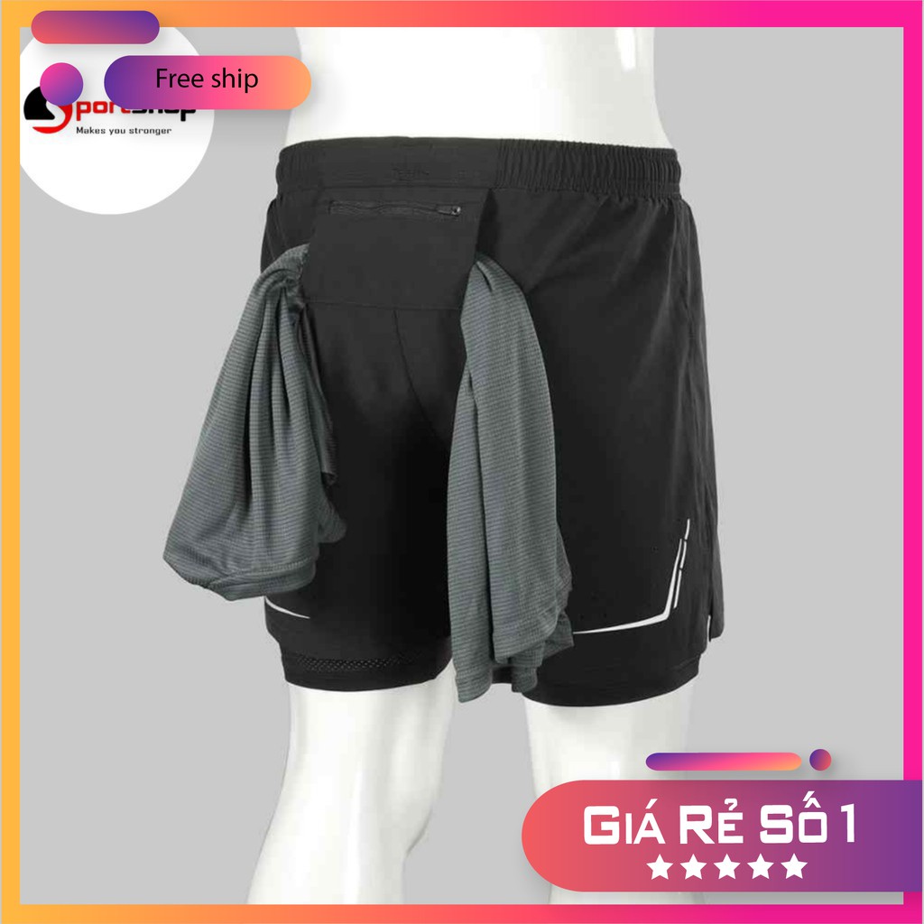 [HOT] -  Quần chạy bộ nam Arsuxeo MS02 thiết kế 2 lớp có túi sau đa năng tiện lợi... | BigBuy360 - bigbuy360.vn