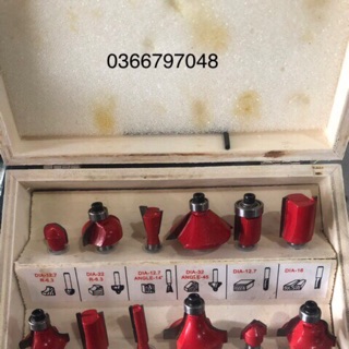 Bộ mũi soi gỗ 12 chi tiết cốt 12,7mm hoặc 6,35mm