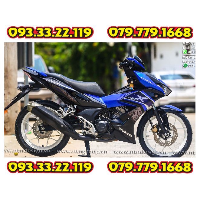 Tem Rời Winner X 150 Xanh Đen