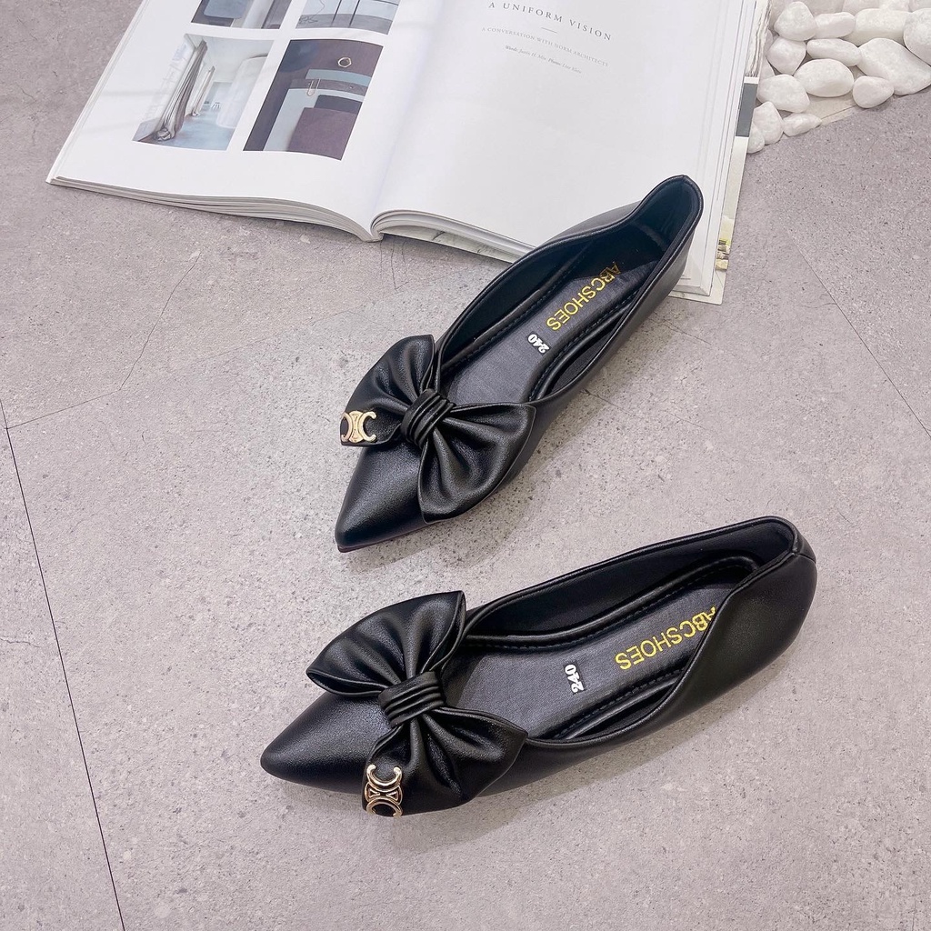 Giày búp bê nữ đính nơ cực xinh