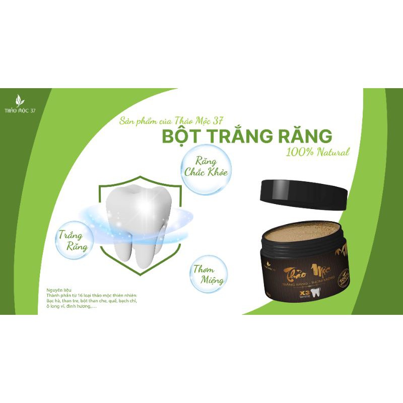 BỘT TRẮNG RĂNG THẢO MỘC 37