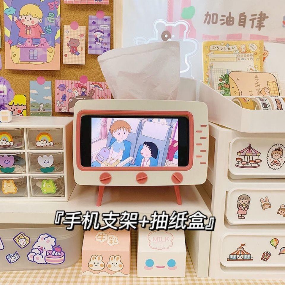 🍉zollzirr🍉Korea ins sáng tạo cô gái dễ thương trái tim giá đỡ điện thoại động hình dạng  TV hộp giấy giá đỡ điện thoại | BigBuy360 - bigbuy360.vn