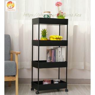 Kệ Đa Năng 4 Tầng Có Bánh Xe, Xe Đẩy Spa